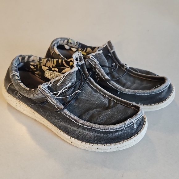 Hey Dude Wally Stretch Black - Picture 1 of 14